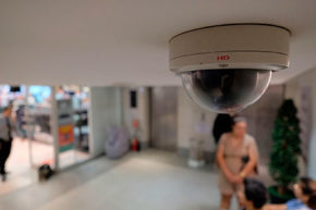 Mall security camera prevent shop lifting and theft